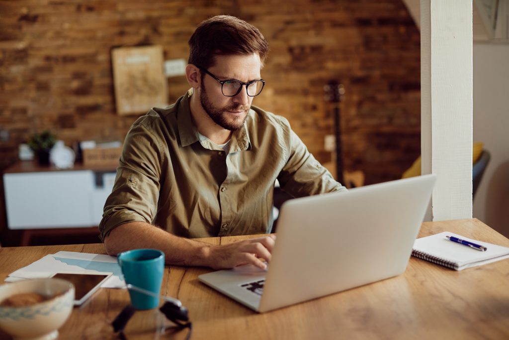 Man on laptop